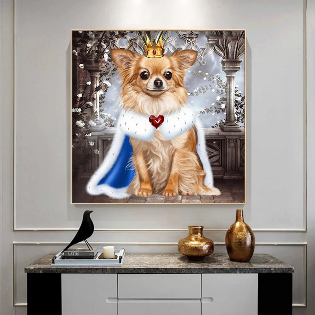 Dog King Chihuahua | Diamond Painting