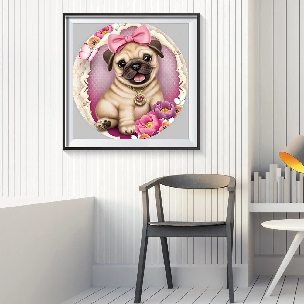 Pretty Dog Pug | Diamond Painting