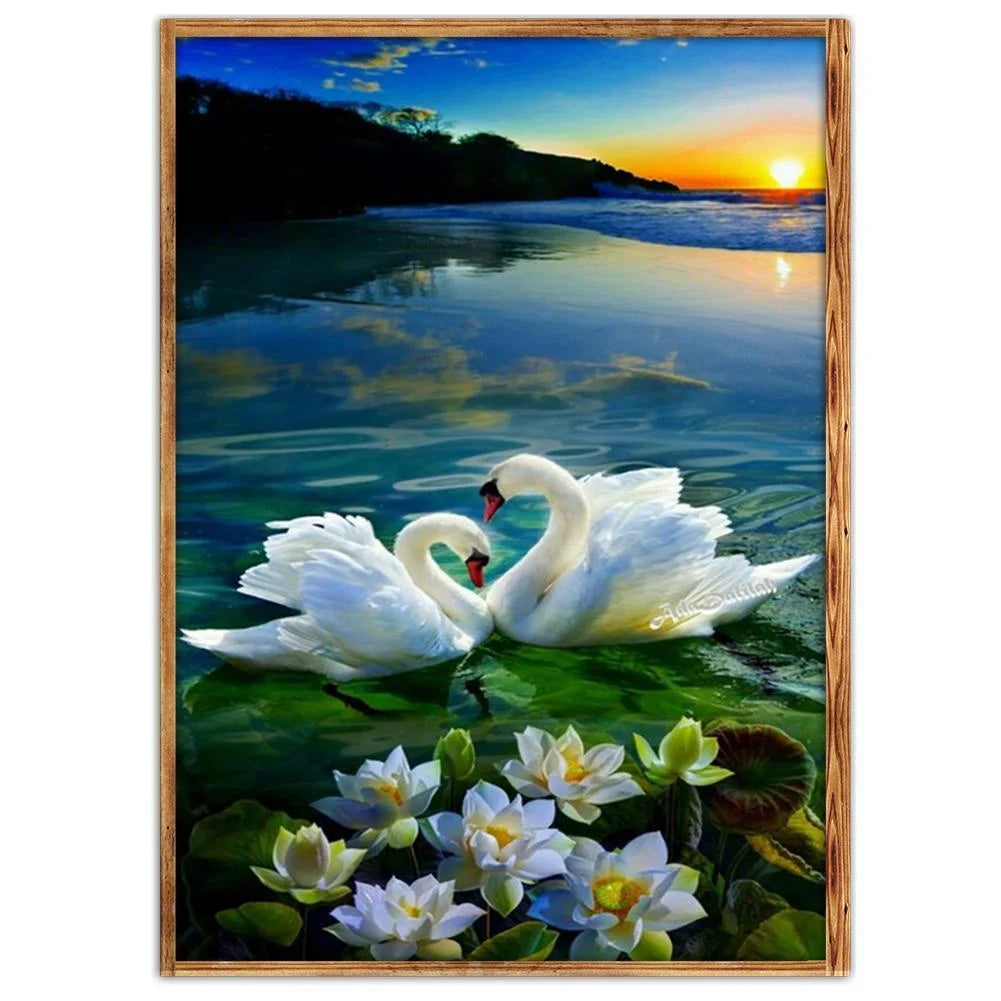 Swan On The Lake | Diamond Painting