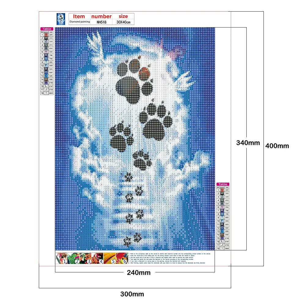 Dog Footprint | Diamond Painting