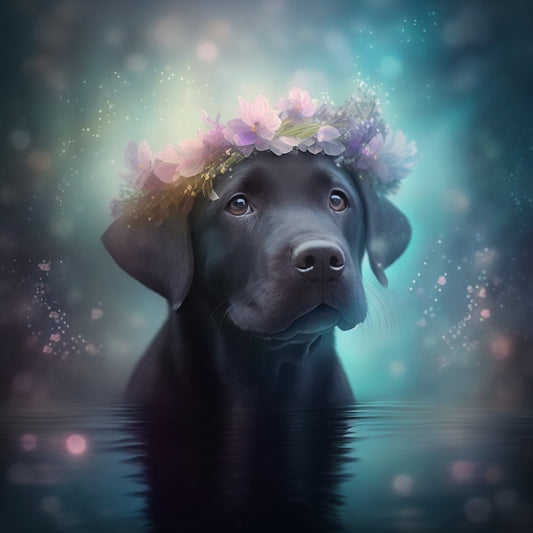 Black Dog Labrador | Diamond Painting