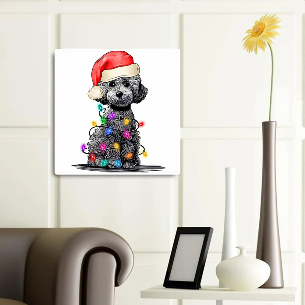Christmas Dog Cockapoo | Diamond Painting