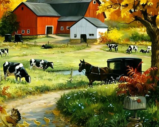 Cow Farm | Diamond Painting