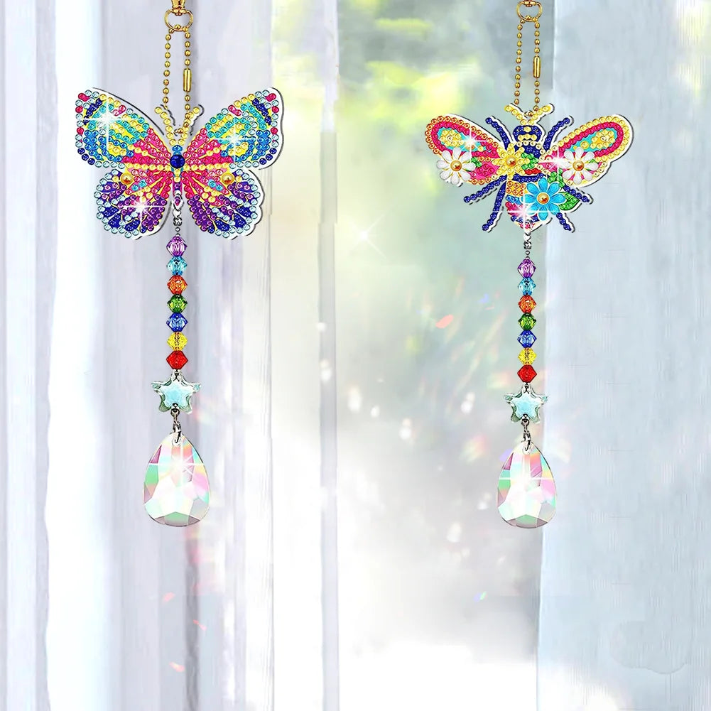 2pcs/set Diy Diamond Painting Wind Chime