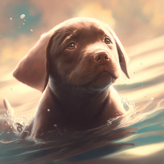 Dog Chocolate Labrador | Diamond Painting