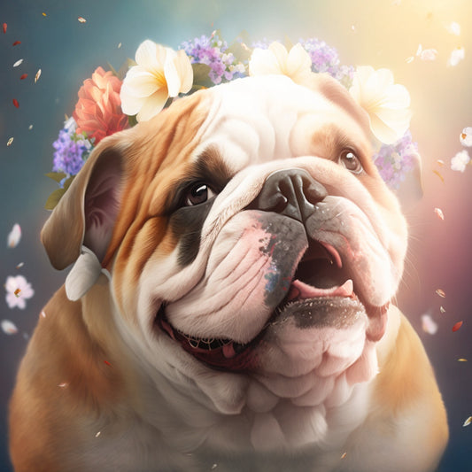 Dog English Bulldog | Diamond Painting