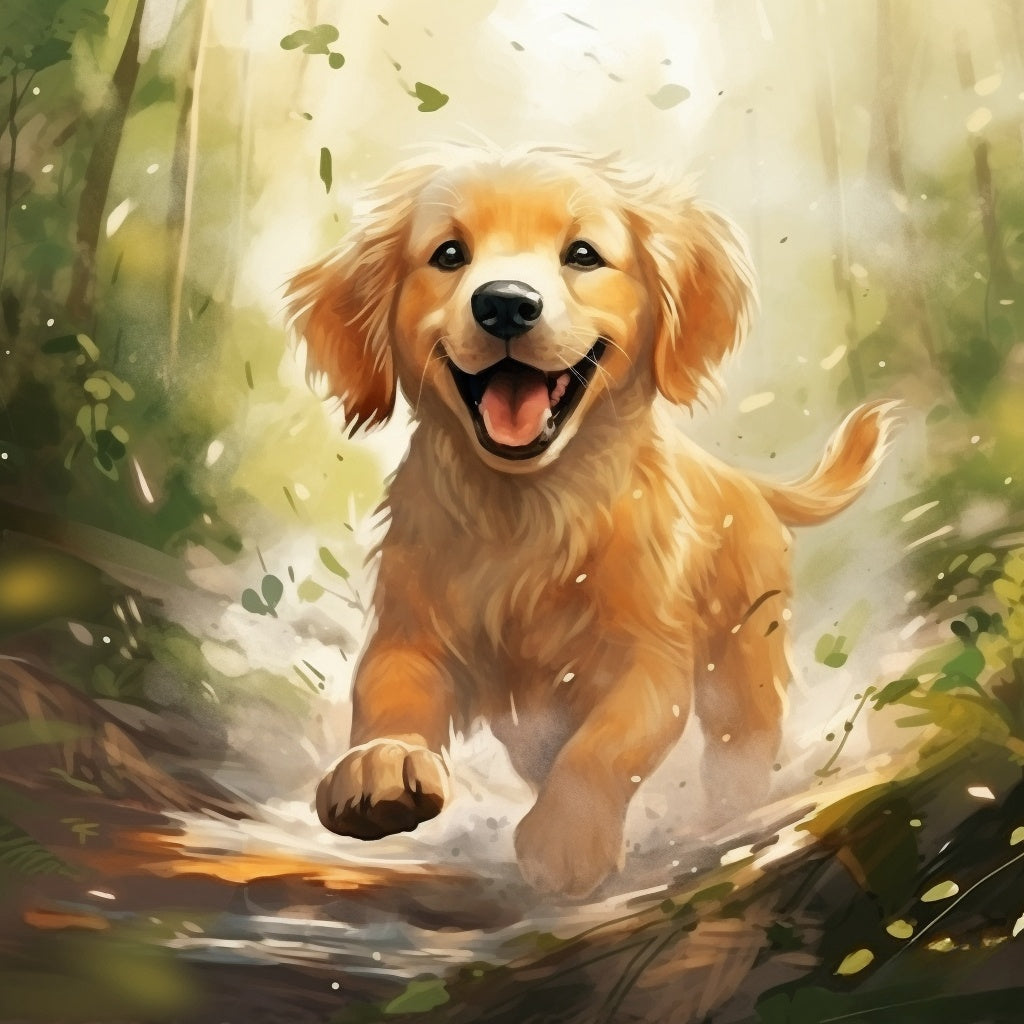 Golden Retriever Dog | Diamond Painting