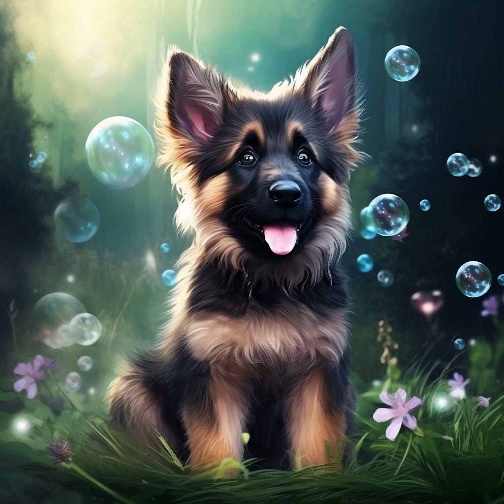 Dog German Shepherd | Diamond Painting