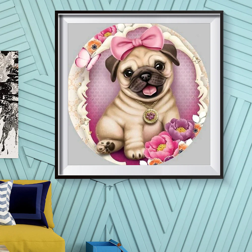 Pretty Dog Pug | Diamond Painting