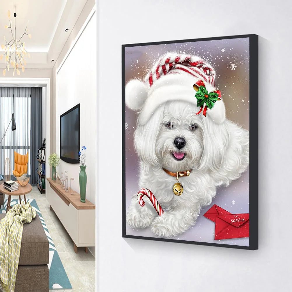 Christmas Dog | Diamond Painting