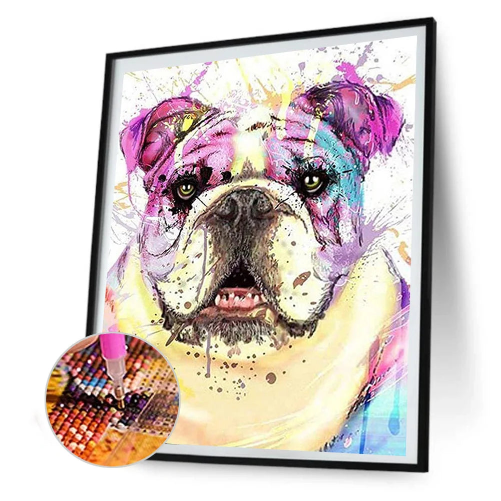 Colorful Dog French Bulldog | Diamond Painting
