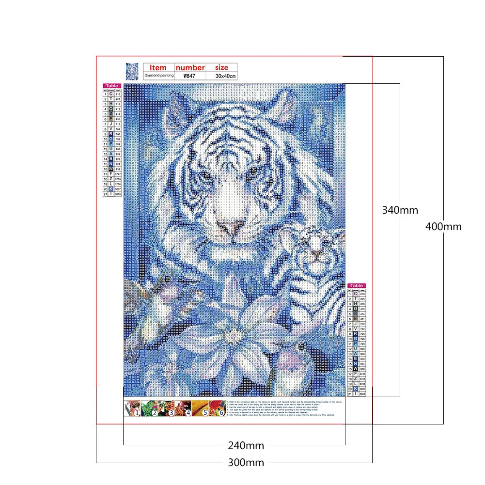 White Tiger | Diamond Painting