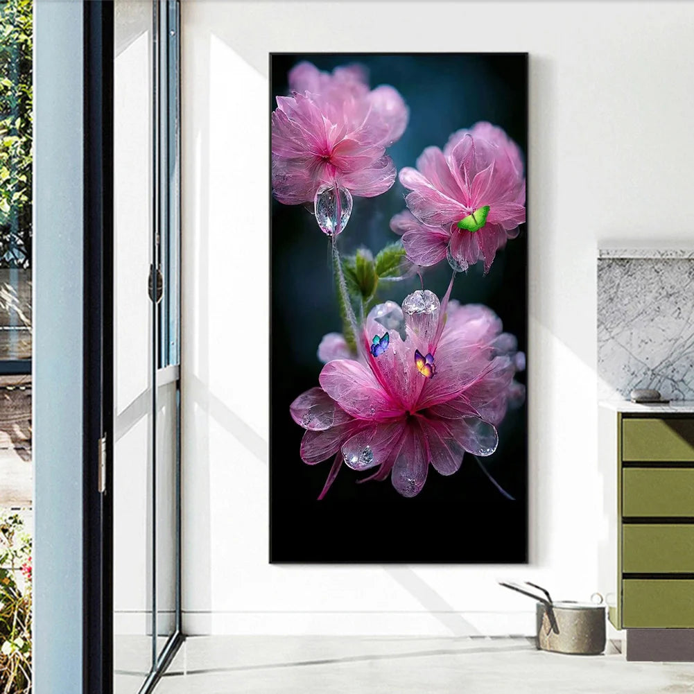 Pink Flower | Diamond Painting