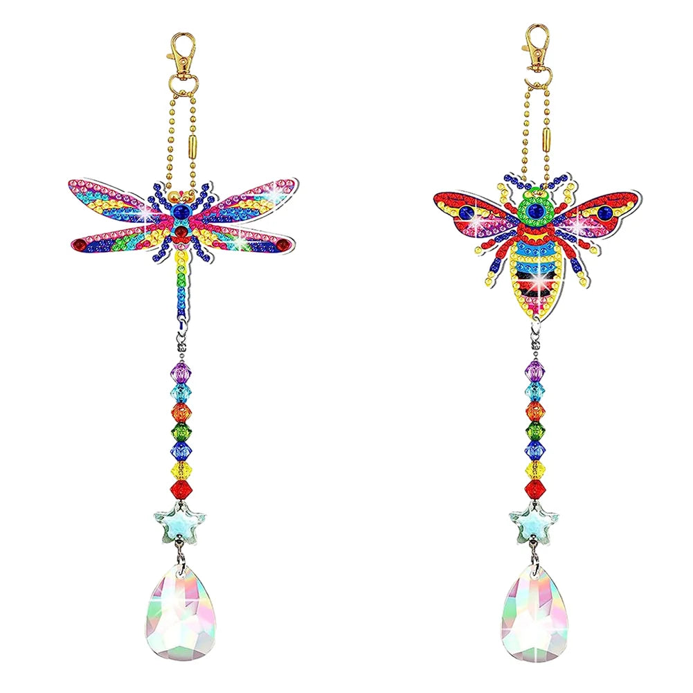 2pcs/set Diy Diamond Painting Wind Chime