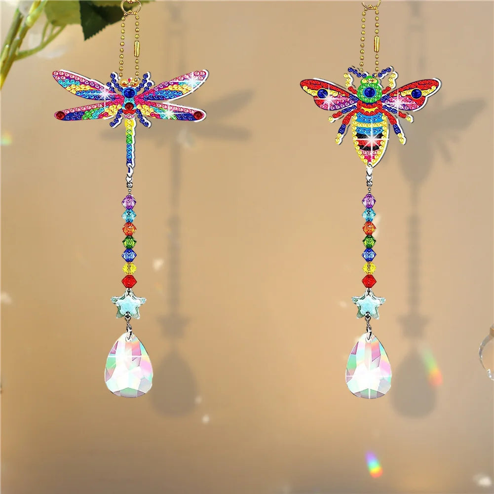 2pcs/set Diy Diamond Painting Wind Chime