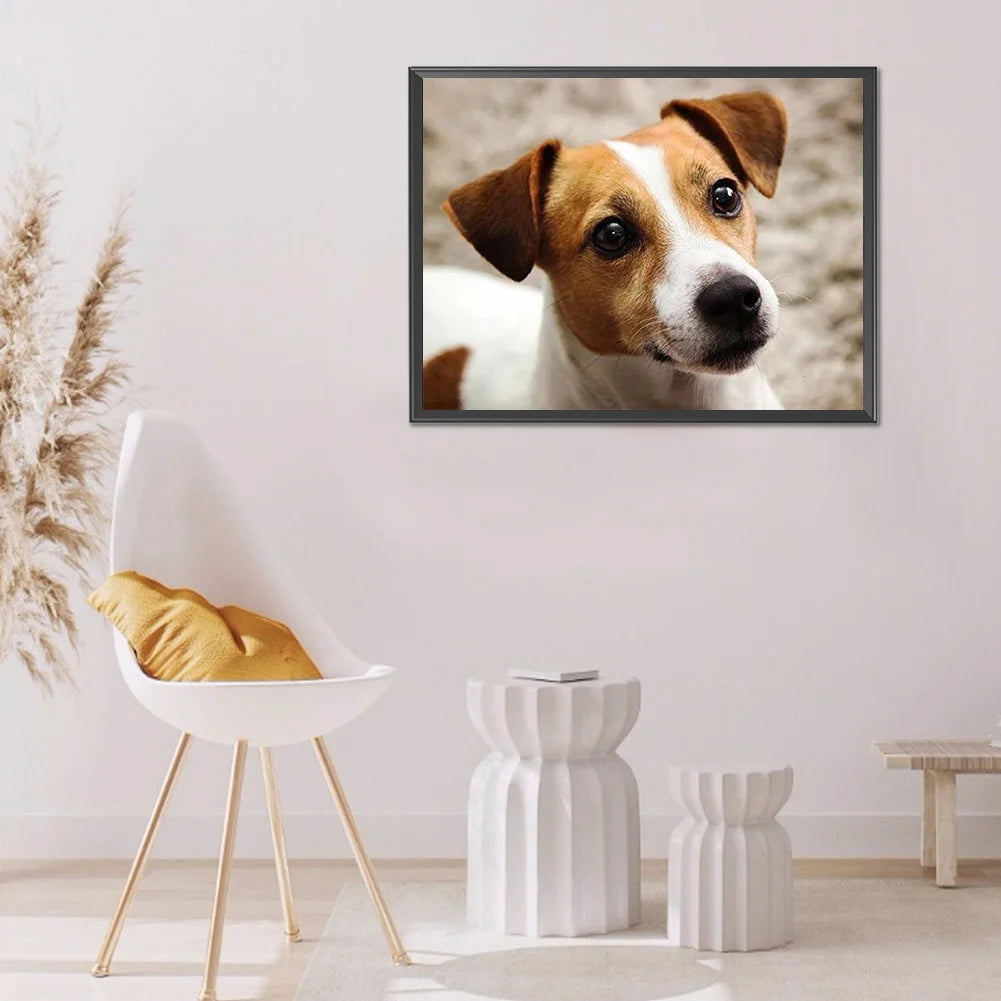 Cute Dog Jack Russell | Diamond Painting