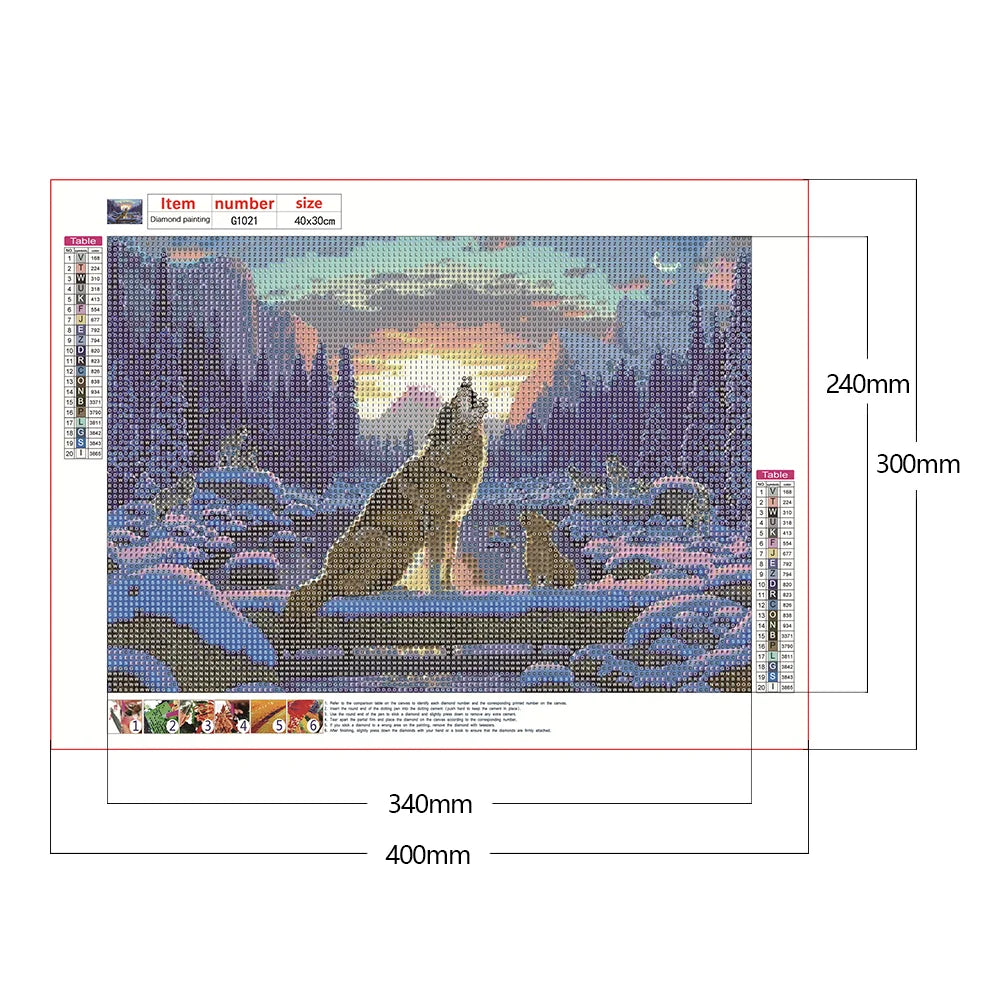 Howling Wolf | Diamond Painting