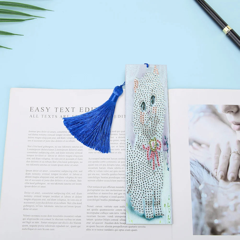 Diy Diamond Painting Leather Bookmark