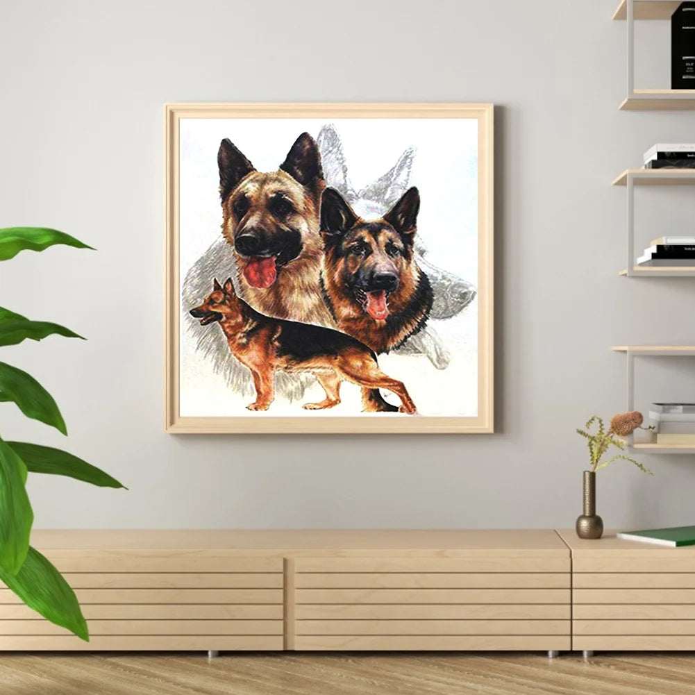 Fierce Dog German Shepherd | Diamond Painting