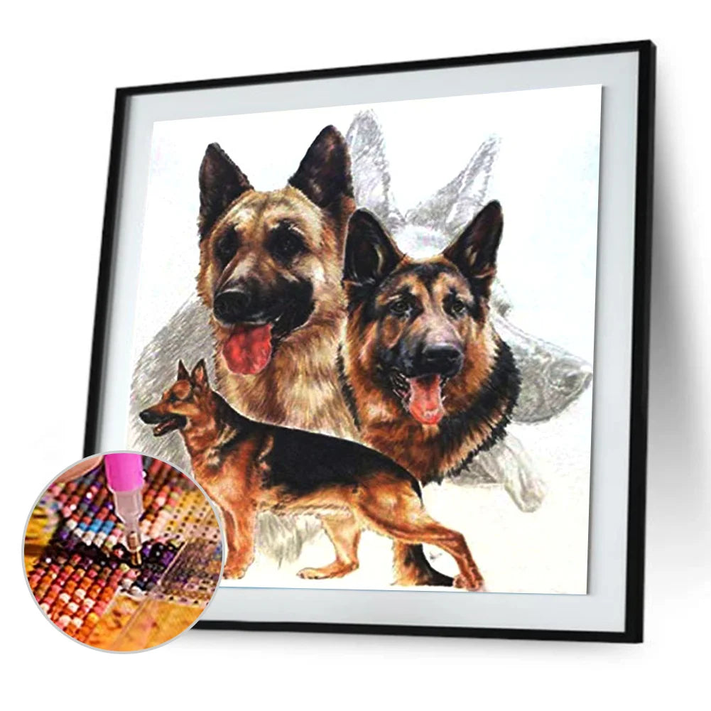Fierce Dog German Shepherd | Diamond Painting