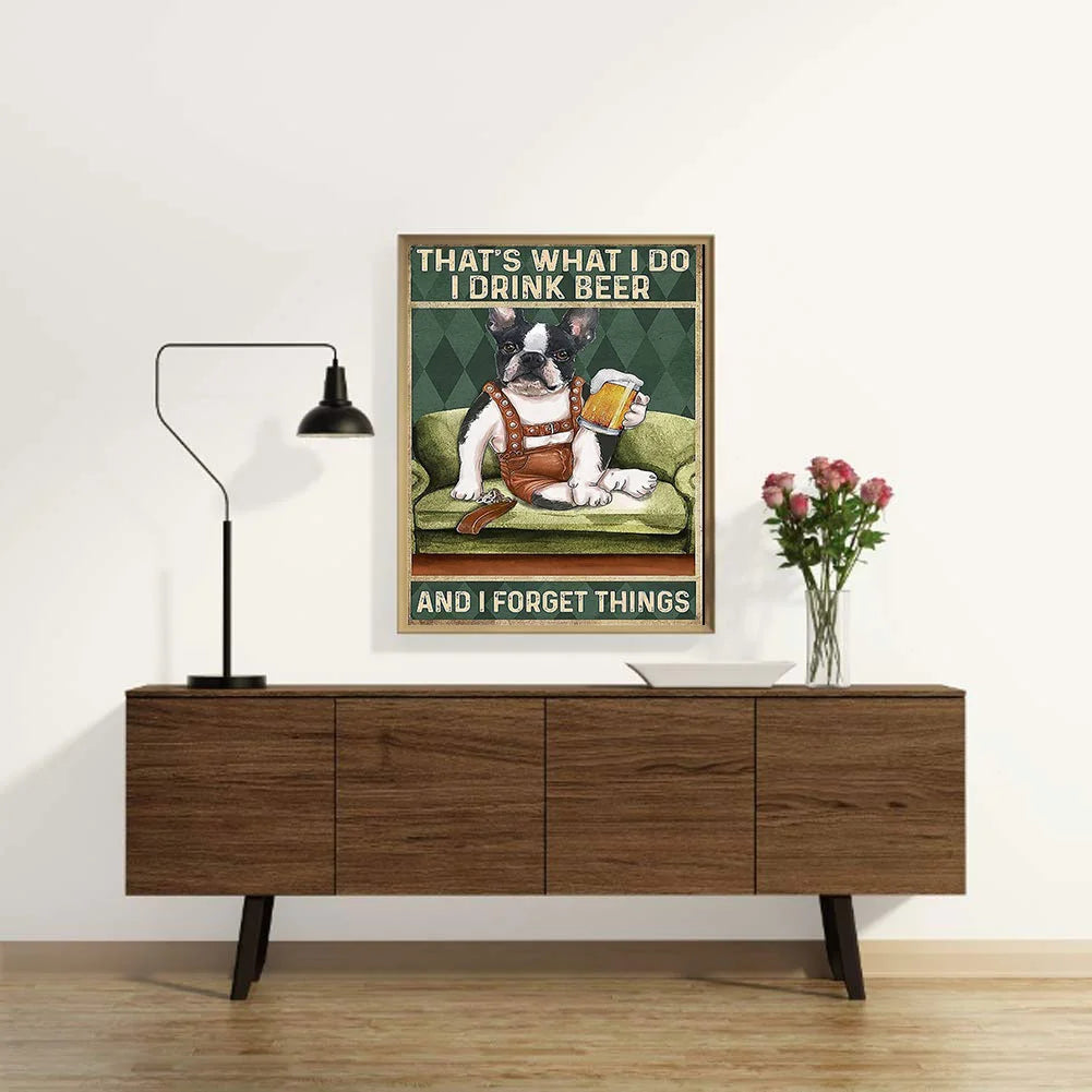 French Bulldog Dog Poster | Diamond Painting