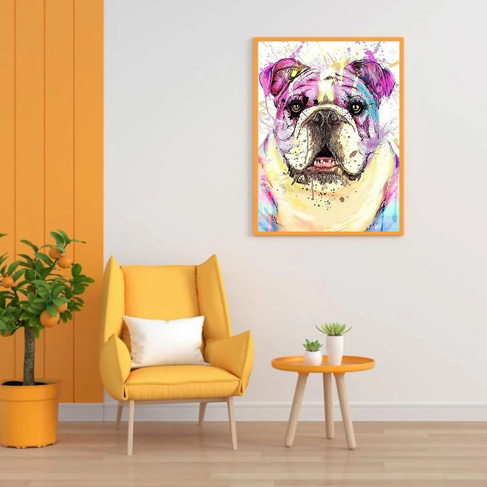 Colorful Dog French Bulldog | Diamond Painting