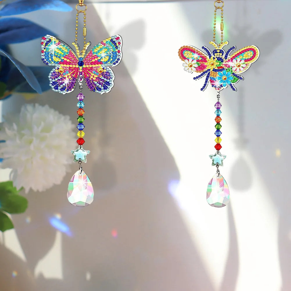 2pcs/set Diy Diamond Painting Wind Chime