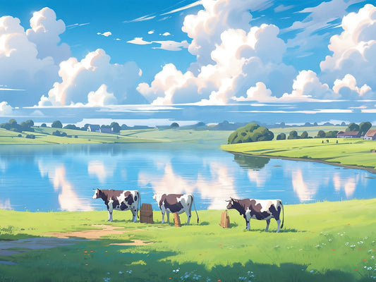 Cow Eating Grass | Diamond Painting