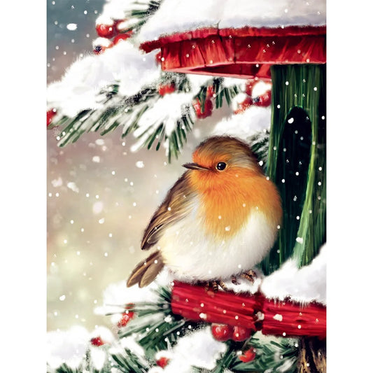 Christmas Bird | Diamond Painting