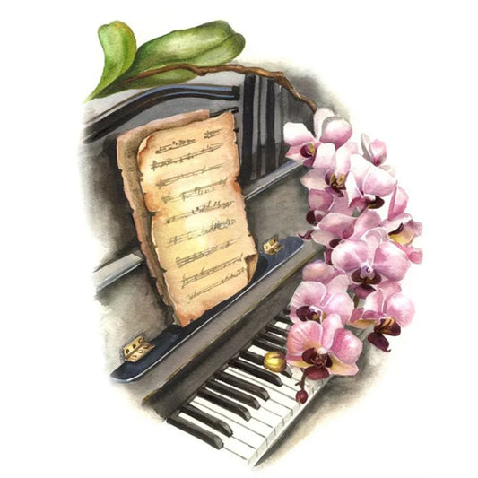 Piano Flower | Diamond Painting