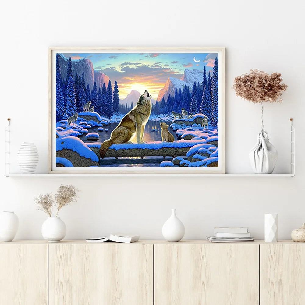 Howling Wolf | Diamond Painting