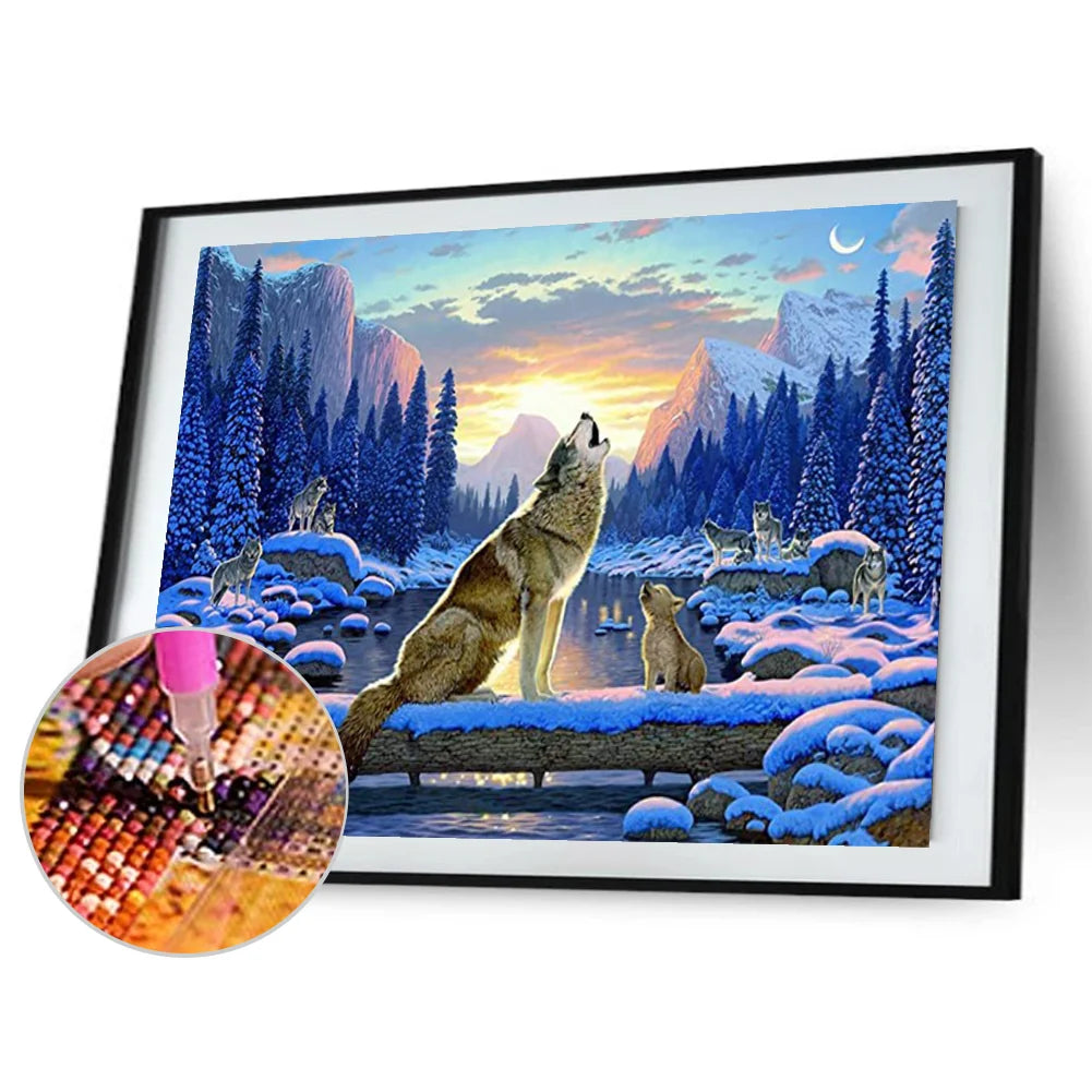 Howling Wolf | Diamond Painting