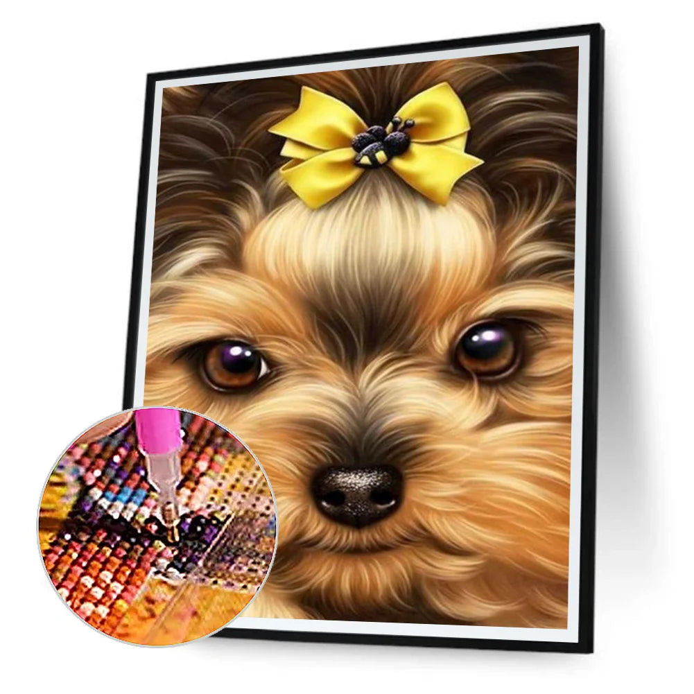 Cute Dog Yorkie | Diamond Painting
