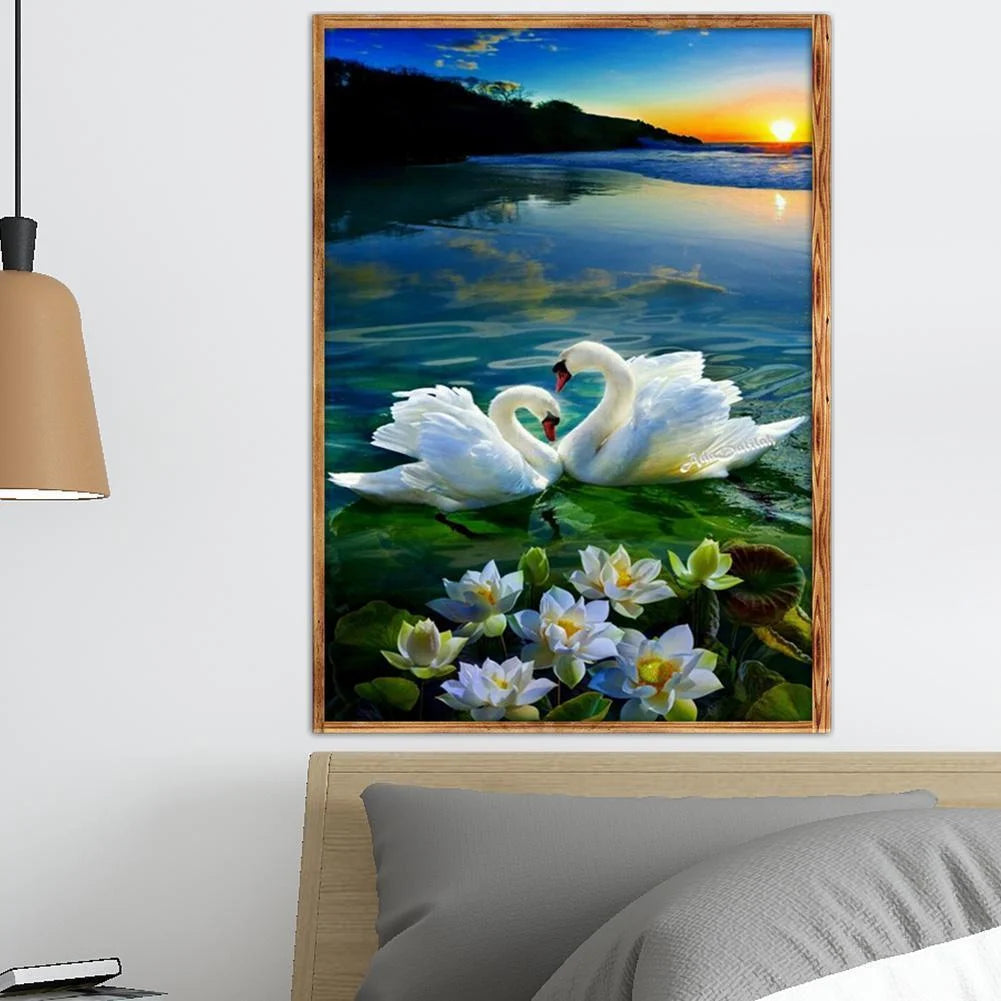 Swan On The Lake | Diamond Painting