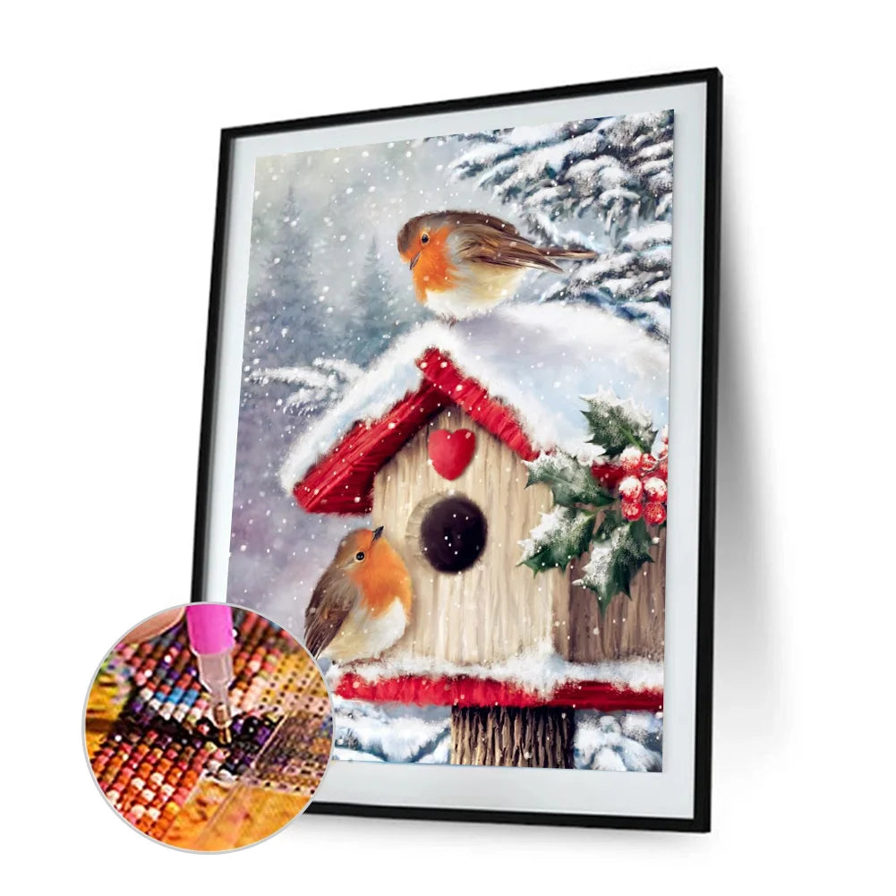 Christmas Bird | Diamond Painting