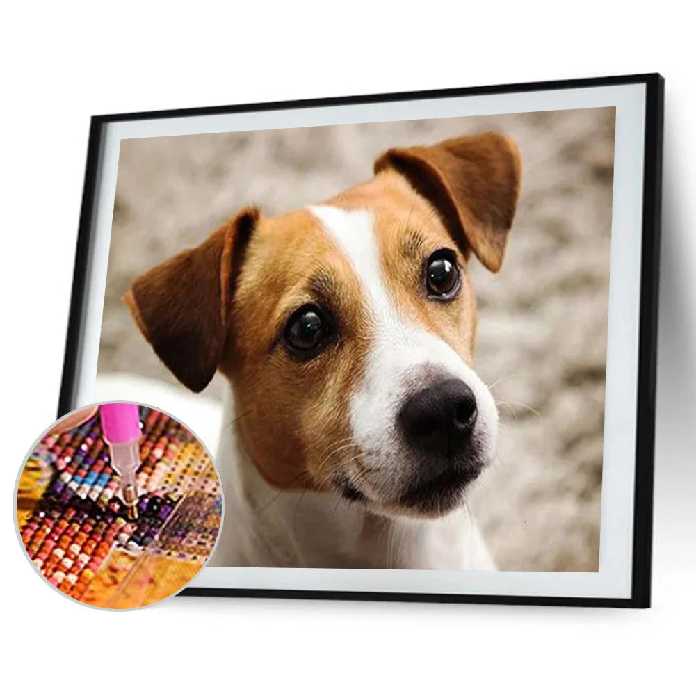 Cute Dog Jack Russell | Diamond Painting