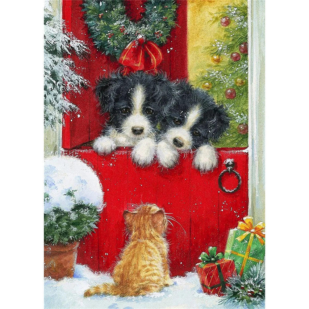 Christmas Dog | Diamond Painting