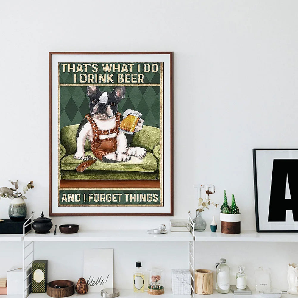 Poster Dog French Bulldog | Diamond Painting