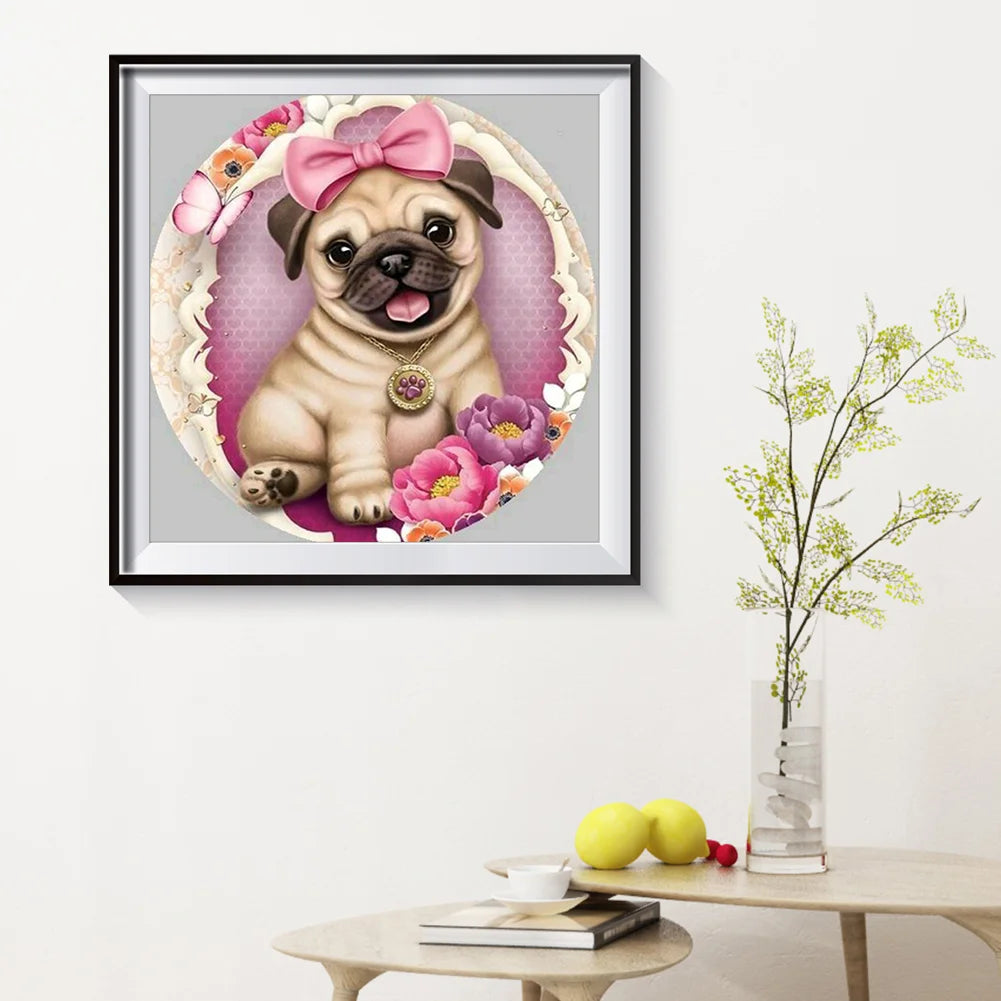 Pretty Dog Pug | Diamond Painting