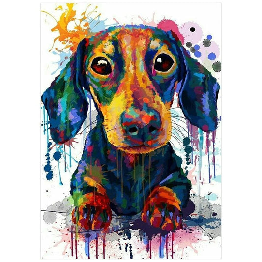 Colorful Dog Dachshund | Diamond Painting