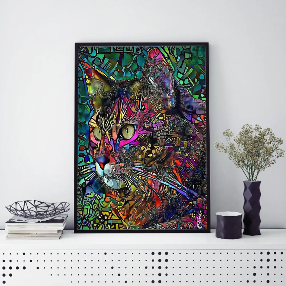 Colorful Cat | Diamond Painting