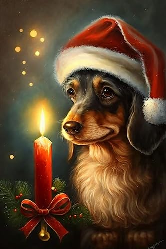 Cocker Spaniel Dog Christmas | Diamond Painting