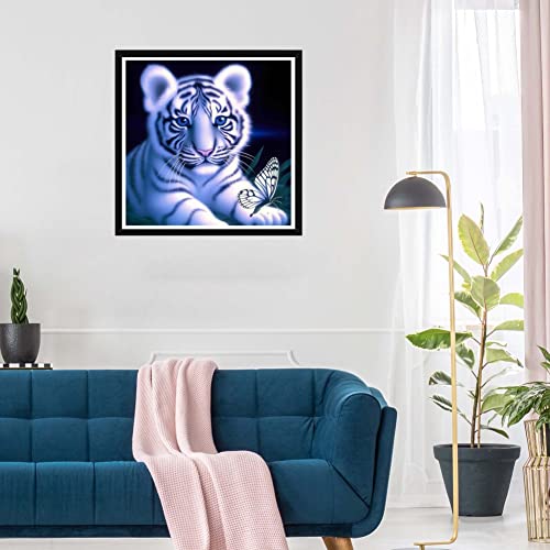 White Tiger Blue Eyes | Diamond Painting