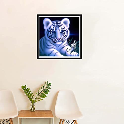 White Tiger Blue Eyes | Diamond Painting