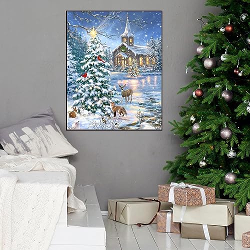 Snow Scene Christmas | Diamond Painting