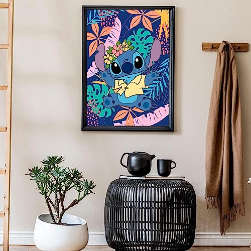 Stitch Wears Flowers | Diamond Painting