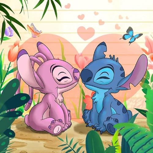Stitch Kisses His Lover | Diamond Painting