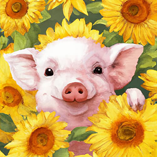 Flower Pig | Diamond Painting