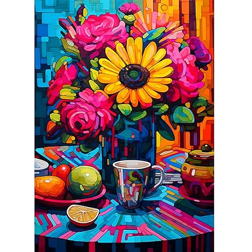 Flower And Cup | Diamond Painting