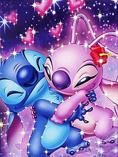 Stitch Hugs His Lover | Diamond Painting